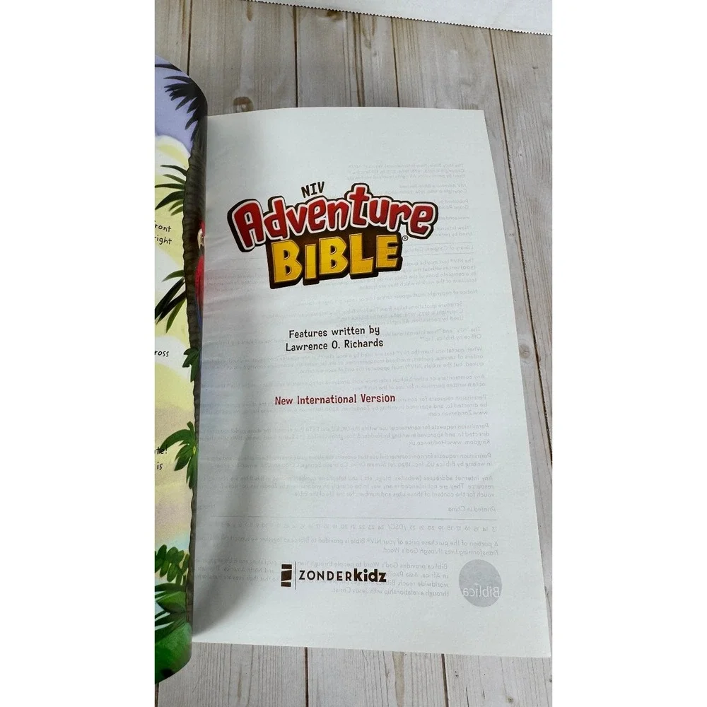 NIV Adventure Bible Lawrence O. Richards 2013 Full Color Kids Zonderkidz